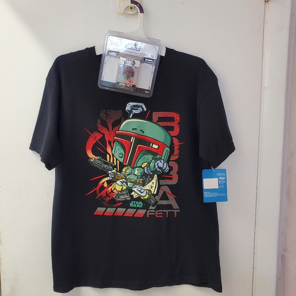 Boba Fett Funko Pocket Pop & Tee Shirt